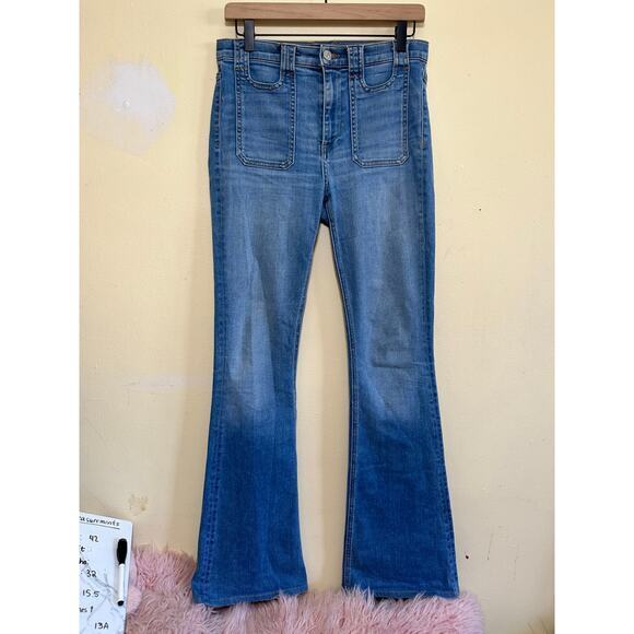 Veronica Beard Everly High Rise Flared Jeans Size 27/4 Pacific‎ Blue J4280455PAC - Picture 3 of 16